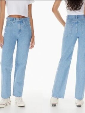 Sunday Best Aritzia Cowboy Light Blue Straight Leg Jeans